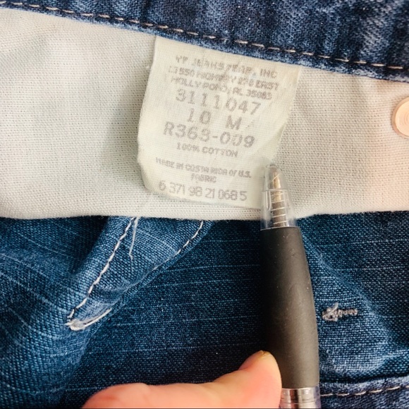 Vintage Riveted By Lee / High Waist Jean Shorts - Picture 8 of 8